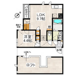 CB博多クラージュの間取り|CB博多クラージュ（1LDK+ロフト）　間取り