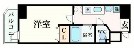 ブリリアントコート農人橋　BRAVI不動産の間取り