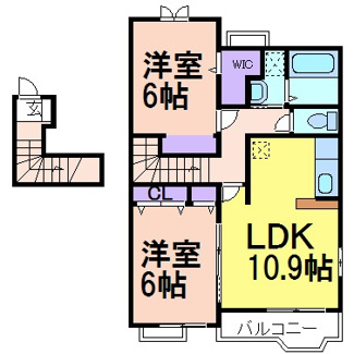 【間取り】 | プロムナードⅢ | 間取りです