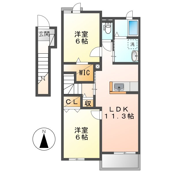 ラパンドールの間取り
