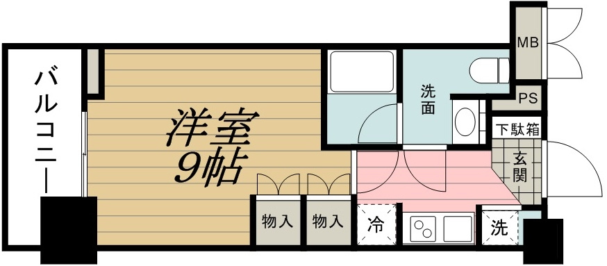 パークアクシス千葉新町の間取り