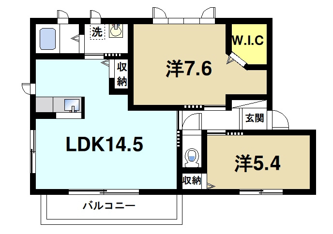 クレアールの間取り