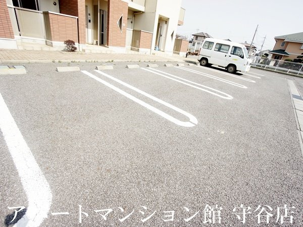 グリーンハイツ水海道Aの駐車場