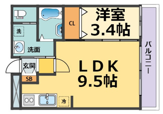 【間取り】 | エメラルドオーシャン西宮(甲子園駅) | エメラルドオーシャン西宮
