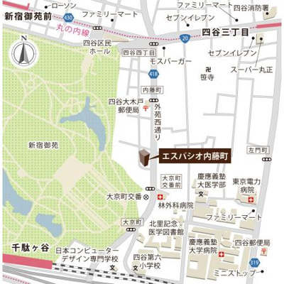 【地図】 | エスパシオ内藤町 | エスパシオ内藤町