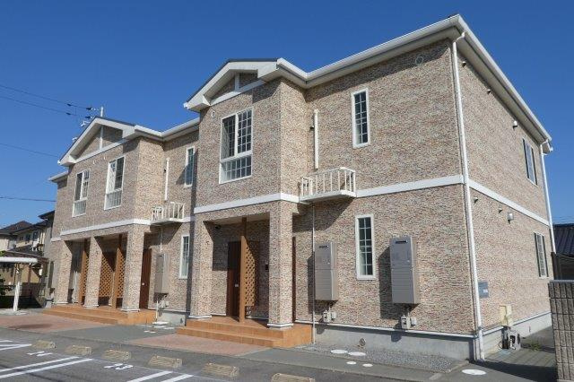 倉敷市真備町箭田のアパートの外観