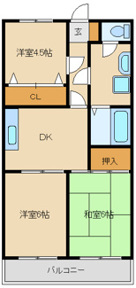 【間取り】 | コスモマンション | 間取り　