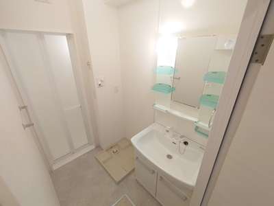 トレグラースＣ棟の洗面所