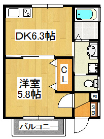 パルフェコートの間取り