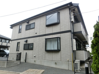 【外観】 | ＫＳ・セジュール　Ｂ | 南西向きの2階建て物件です　室内写真は反転タイプのお部屋です