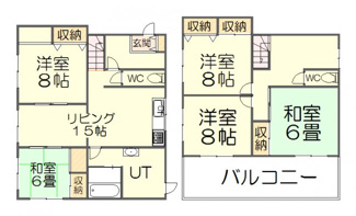 【間取り】 | 手稲本町1-2戸建 | 使い勝手を重視した間取り
