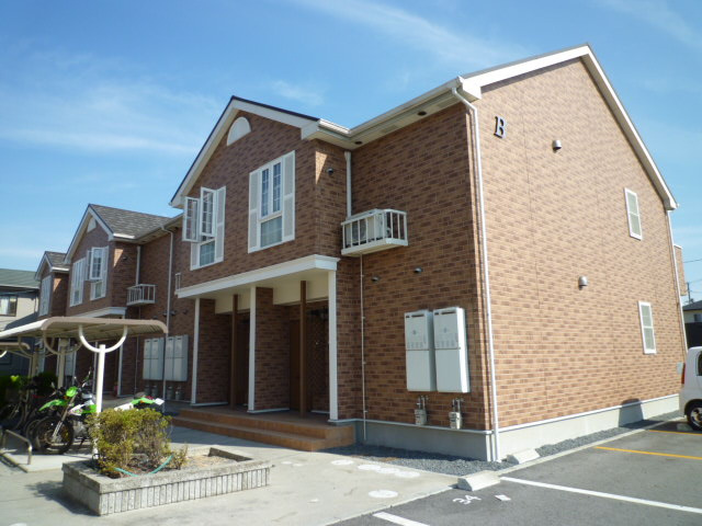 倉敷市茶屋町のアパートの外観