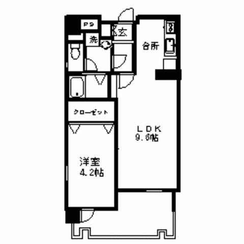 ヴェルデ平尾の間取り|ヴェルデ平尾（1ＬＤＫ）　間取り