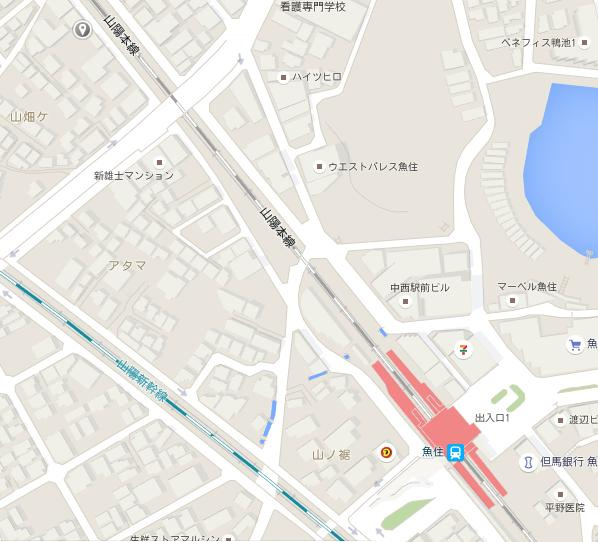 ハイツウエストⅢの地図