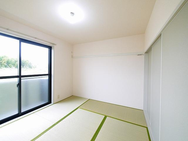 コスモス結崎　Ｃの和室|明るい和室です