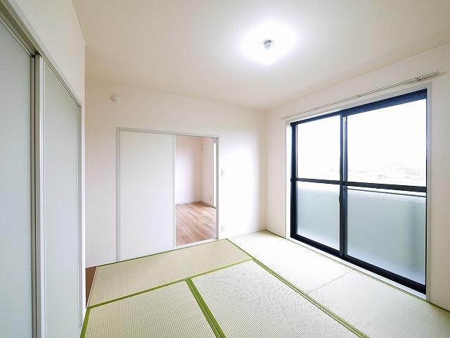コスモス結崎　Ｃの和室|明るい和室です