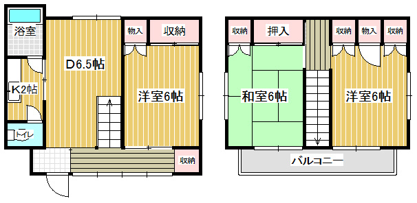 金子邸(東６丁目)の間取り