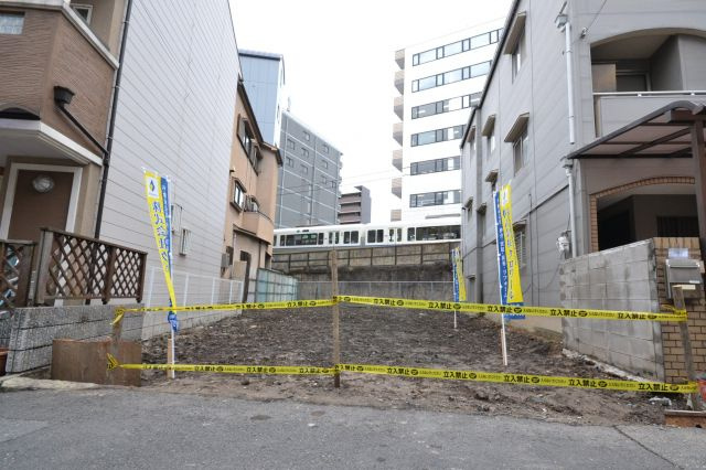 大阪市阿倍野区天王寺町北　土地の前面道路含む現地写真