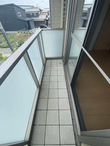 シャーメゾン水足Aのバルコニー