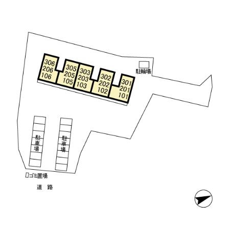 ブエナビスタの区画図|101です