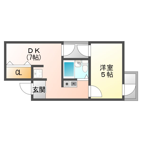 ラ・ペール一番館の間取り