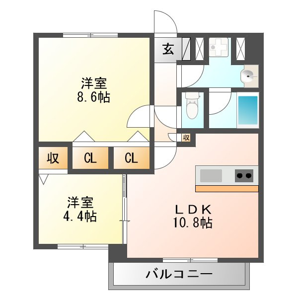 ガーデンレジデンス田川の間取り