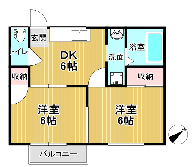 【間取り】 | 長沼ハイツ
