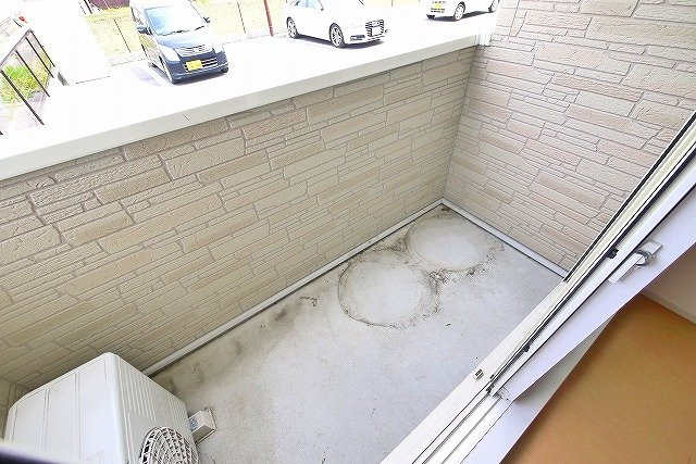 ノース　アンシェントのバルコニー|外からの目が気にならないバルコニーで洗濯物が干せます