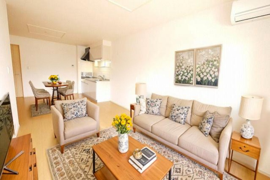 ノース　アンシェントの居間・リビング|CGで家具等を配置したもので家具等は含まれません