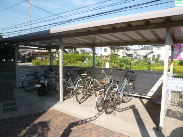 倉敷市田ノ上のアパートのその他共用部分|自転車置き場