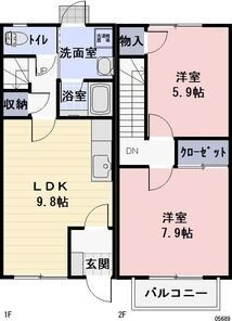 【間取り】 | パネスガーデン　B棟