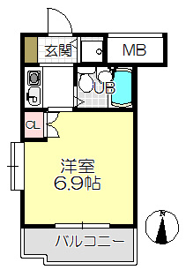 【間取り】 | ジョイフル立花Ｖ