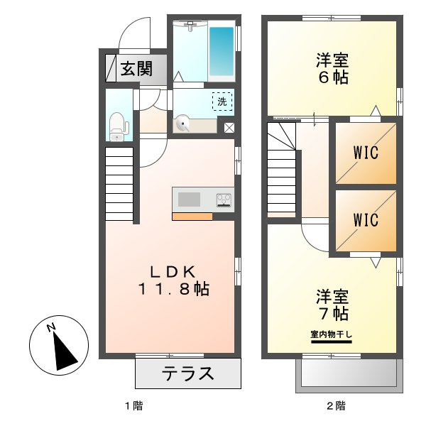 ウィットＢの間取り