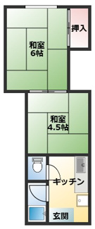 【間取り】 | 喜連マンション