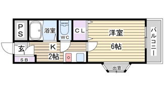 【間取り】 | グランドール喜連