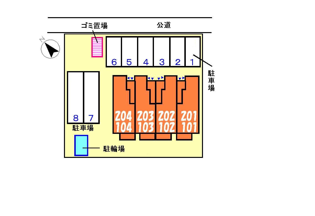 コンフィデンス・コートの区画図