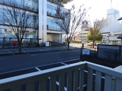 【展望】 | クロワール･フォルテ | 目の前は図書館です。結城駅まで徒歩２分！