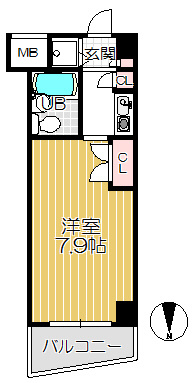 【間取り】 | ジョイフル立花Ⅲ