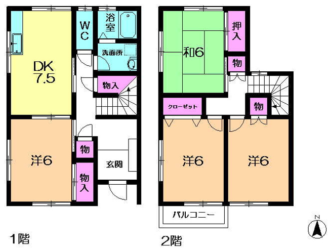 【間取り】 | レイクビレッジ好村B