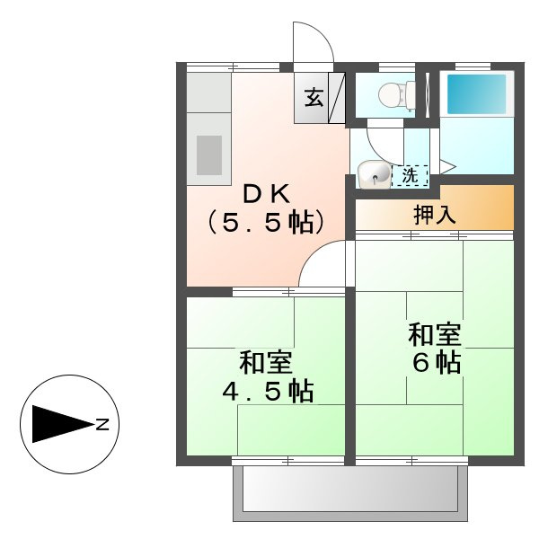 シティハイツ清音の間取り