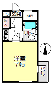 【間取り】 | ダイドーメゾン立花西
