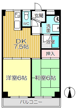 【間取り】 | ホールズ1号館