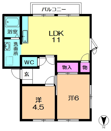 【間取り】 | フジテラスB