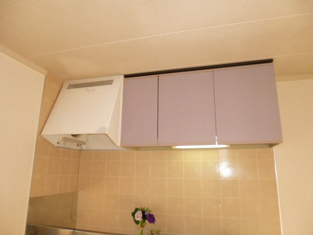 ラスティック２１Ｂのキッチン|キッチン上収納