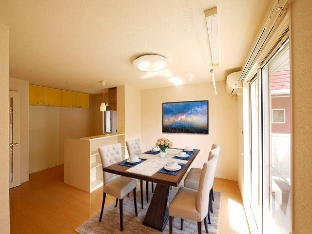 リビングタウン新大宮　Ｄ棟の居間・リビング|CGで家具等を配置したもので家具等は含まれません