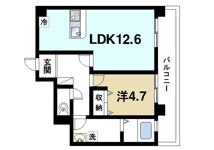 アンジュ高天の間取り