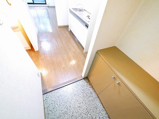 プレミールアオノの玄関|収納もある玄関です