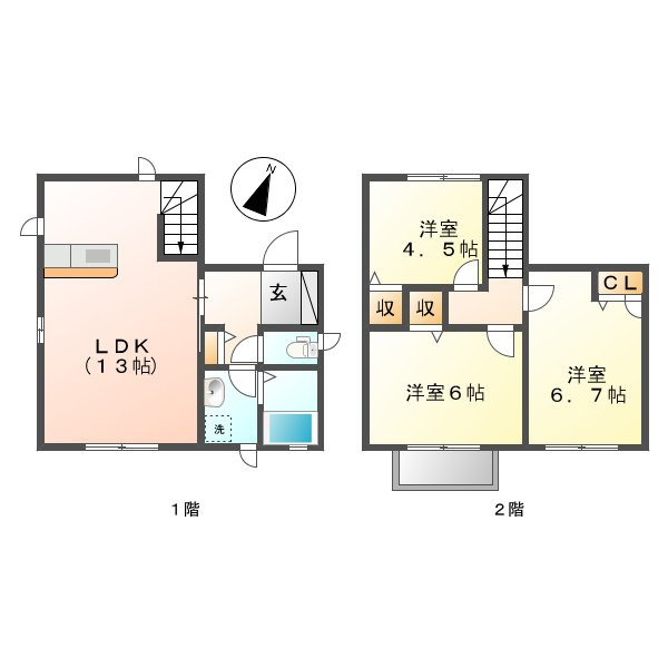 プラージュの間取り