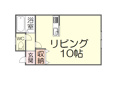 【間取り】 | 間取りは洋室10帖の1K設計。一人暮らしであればゆとりのある広々空間。家具を置いても窮屈を感じることはなさそう。使い勝手を重視した間取りとなっております。