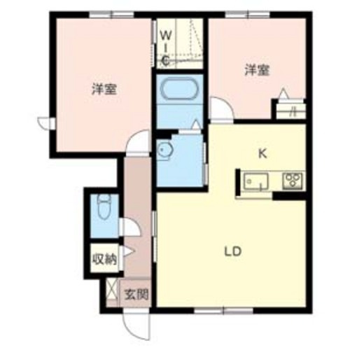 シャーメゾンロージーＢ棟の間取り